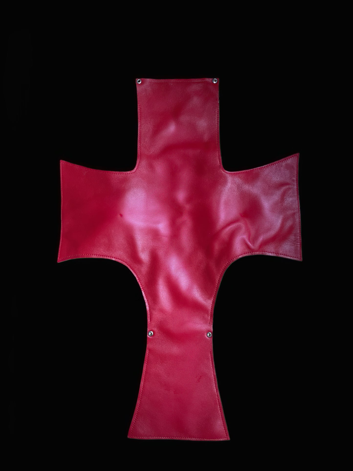 Leather Cross top
